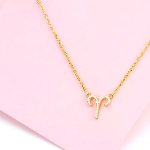 Aries gold tone necklace